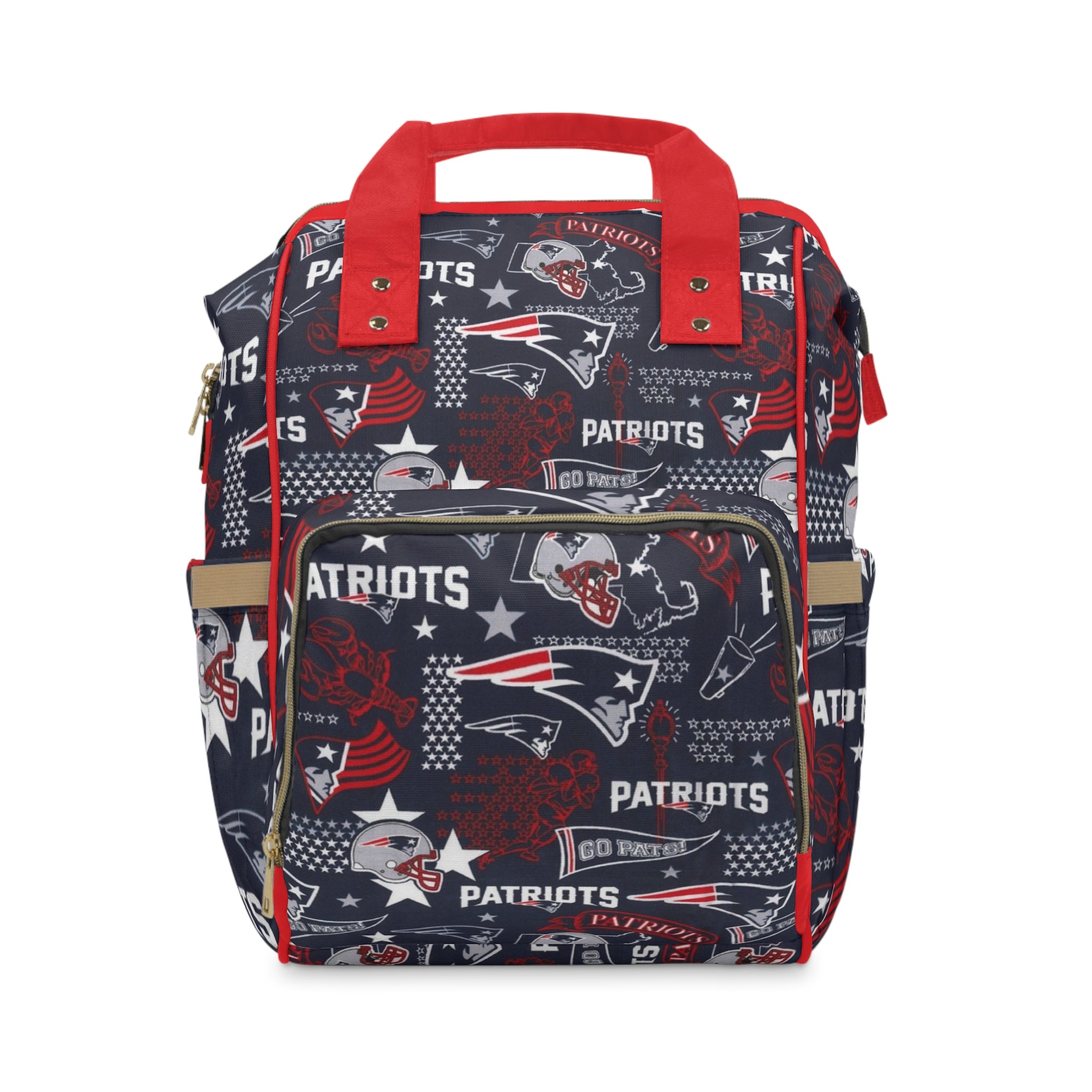 Patriots Multifunctional Diaper Backpack — NFL Baby Bag with Changing Pad