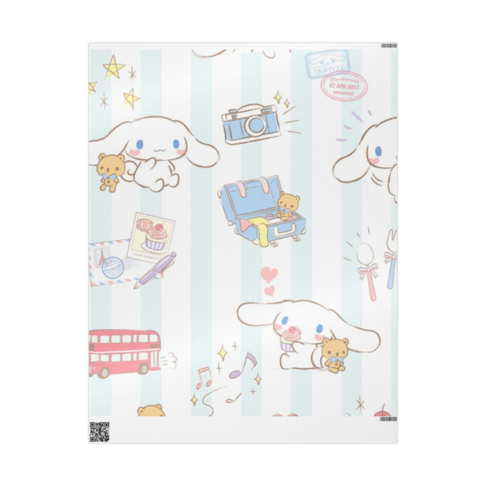 Wrapping Paper Roll — Cute Winter Penguins & Holiday Gifts Pattern