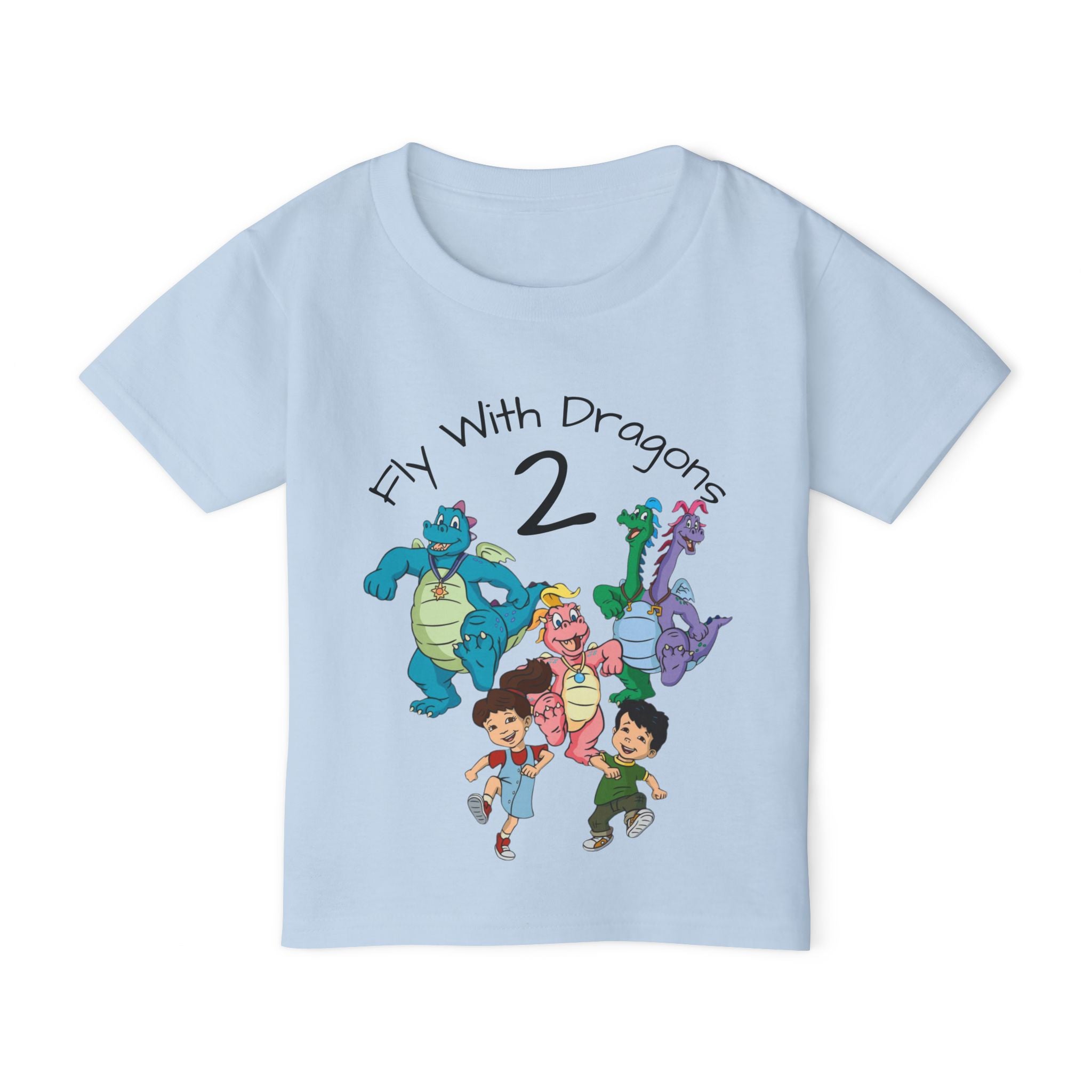 Toddler T-Shirt "Fly With Dragons 2" – Cute Dragon Adventure Shirt for Kids