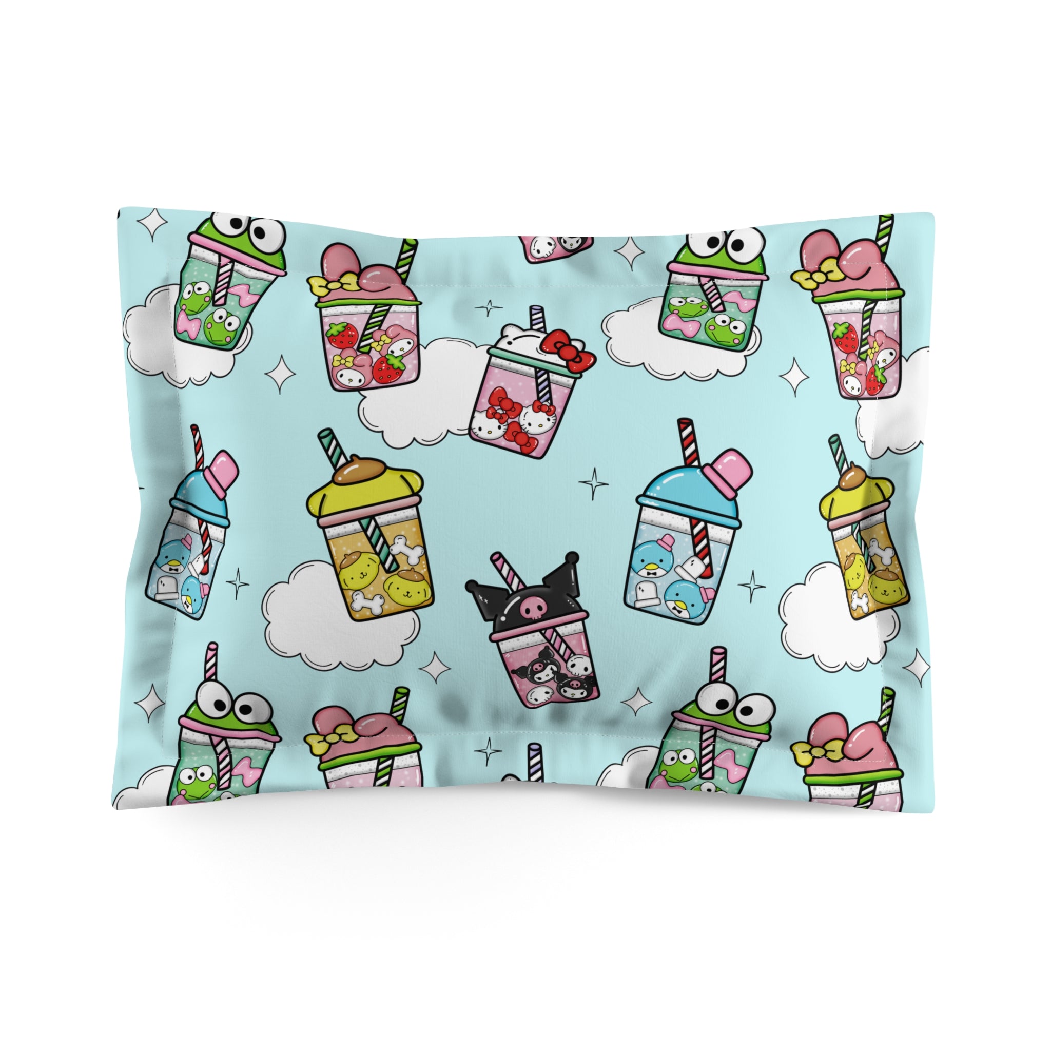 Kawaii Boba Friends Pillowcase