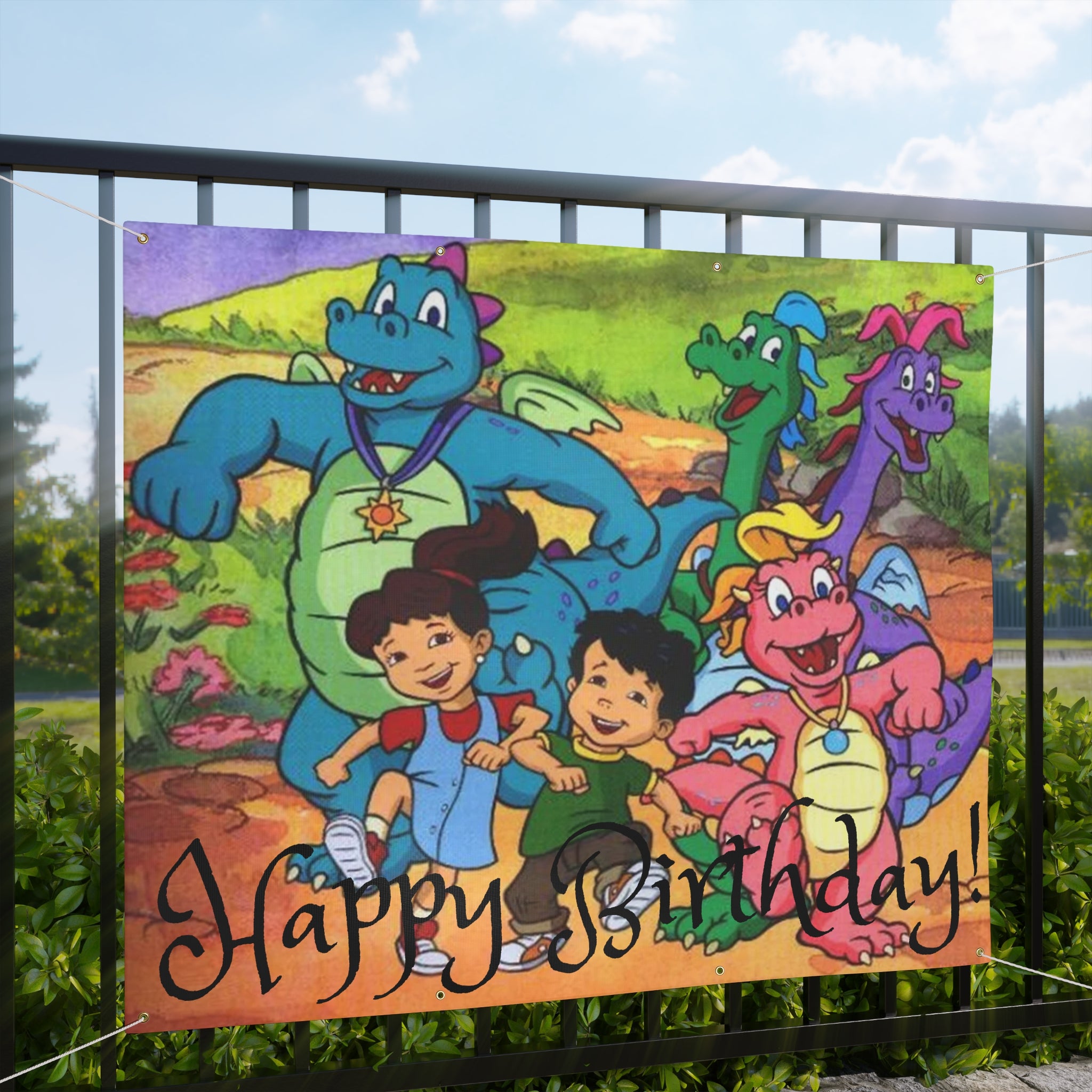 Happy Birthday Dragon Tales Banner
