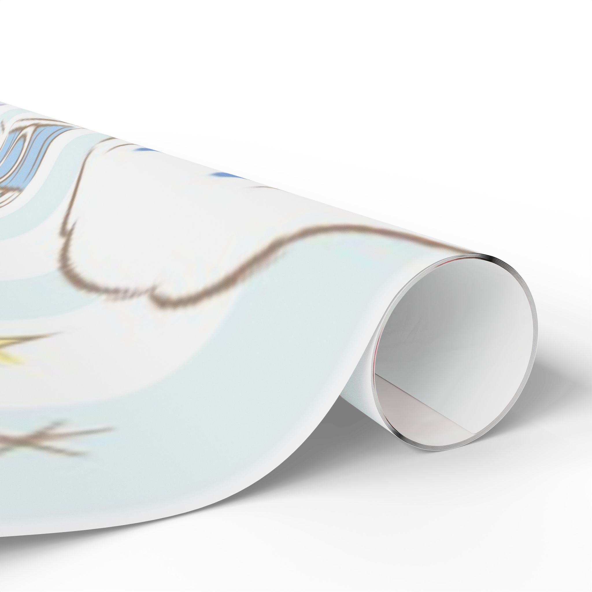 Wrapping Paper Roll — Cute Winter Penguins & Holiday Gifts Pattern