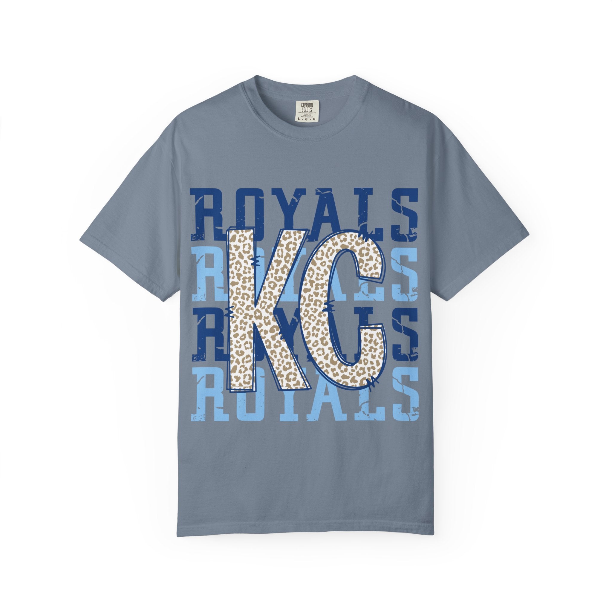 KC Royals Leopard Monogram T-Shirt