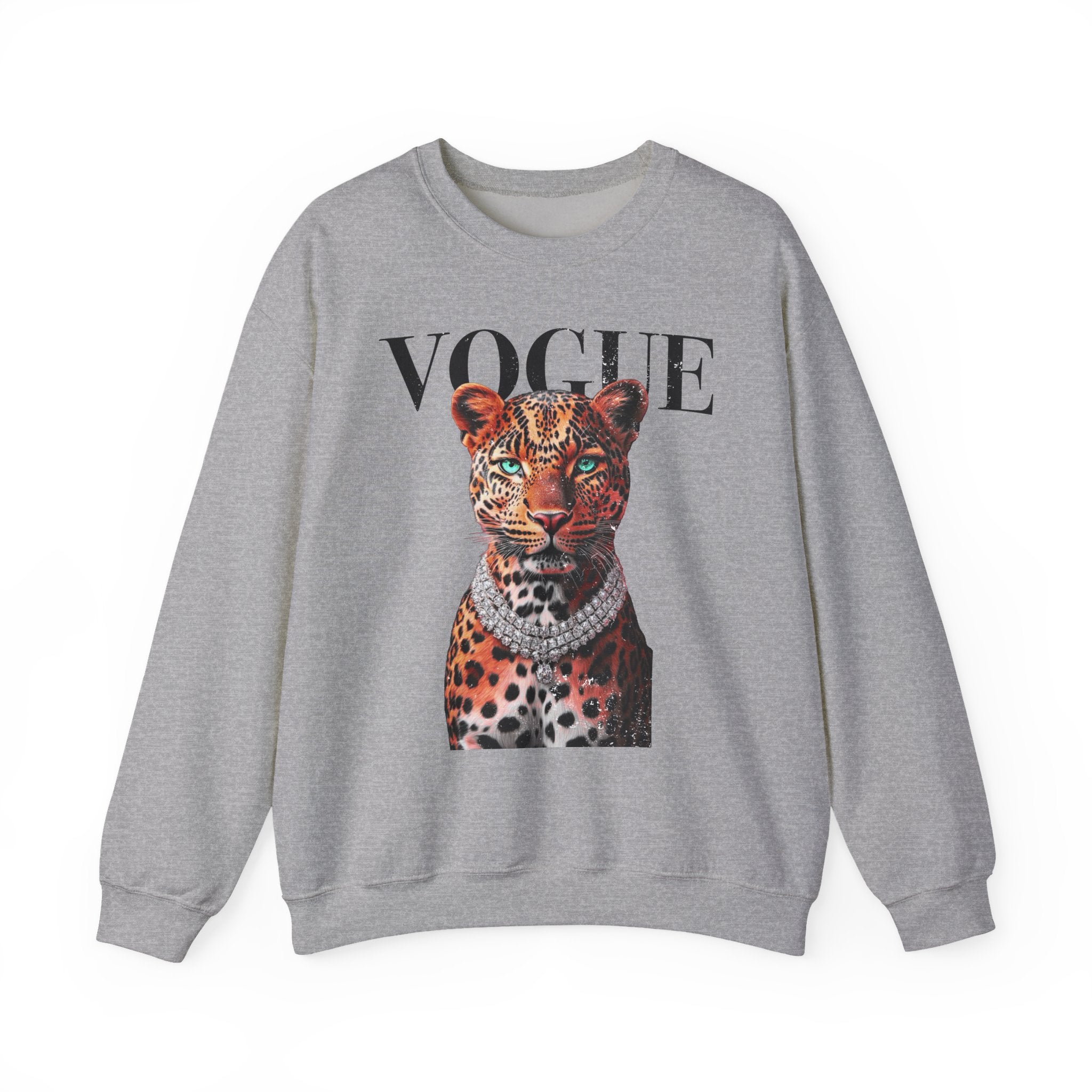 Vogue Leopard Crewneck Sweatshirt