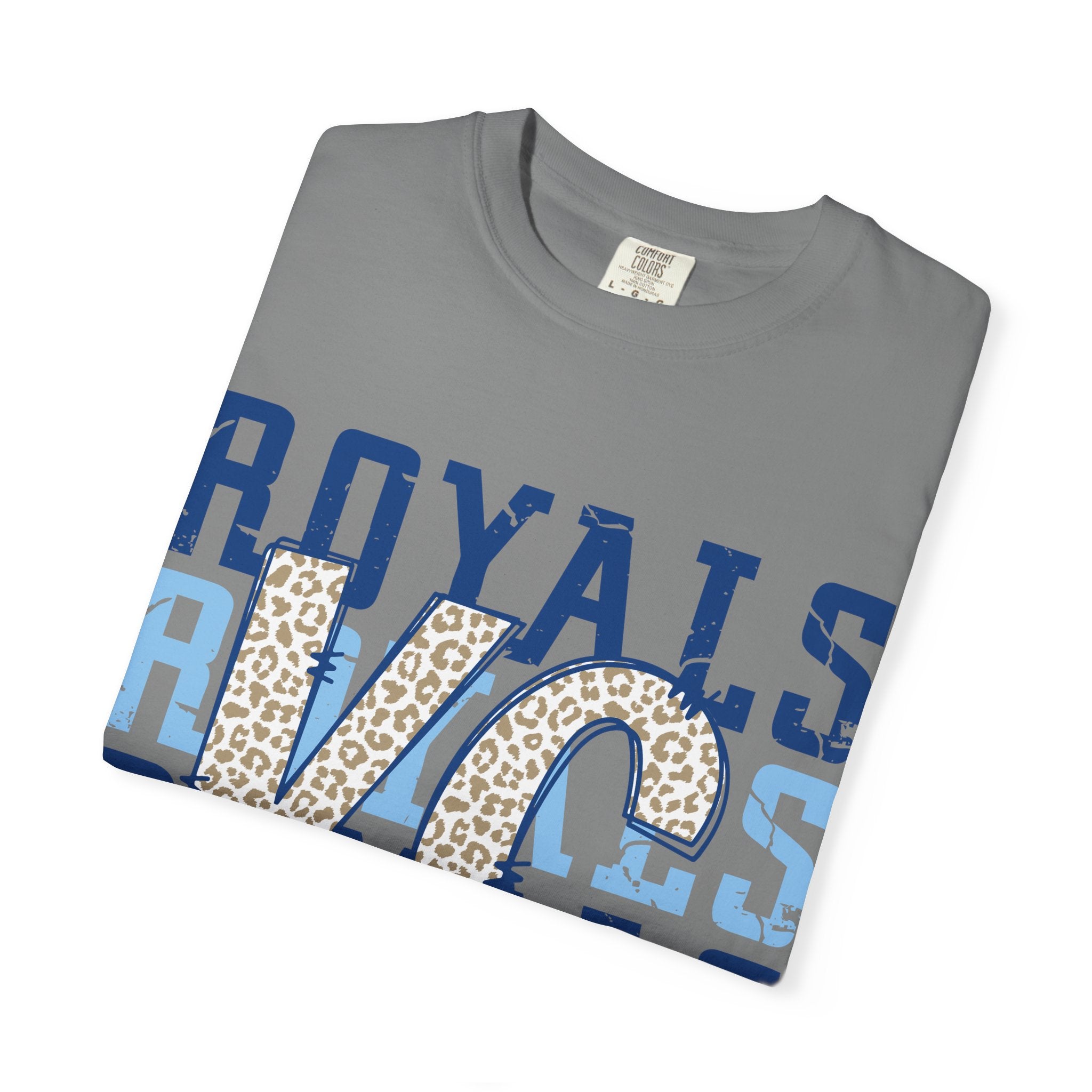 KC Royals Leopard Monogram T-Shirt