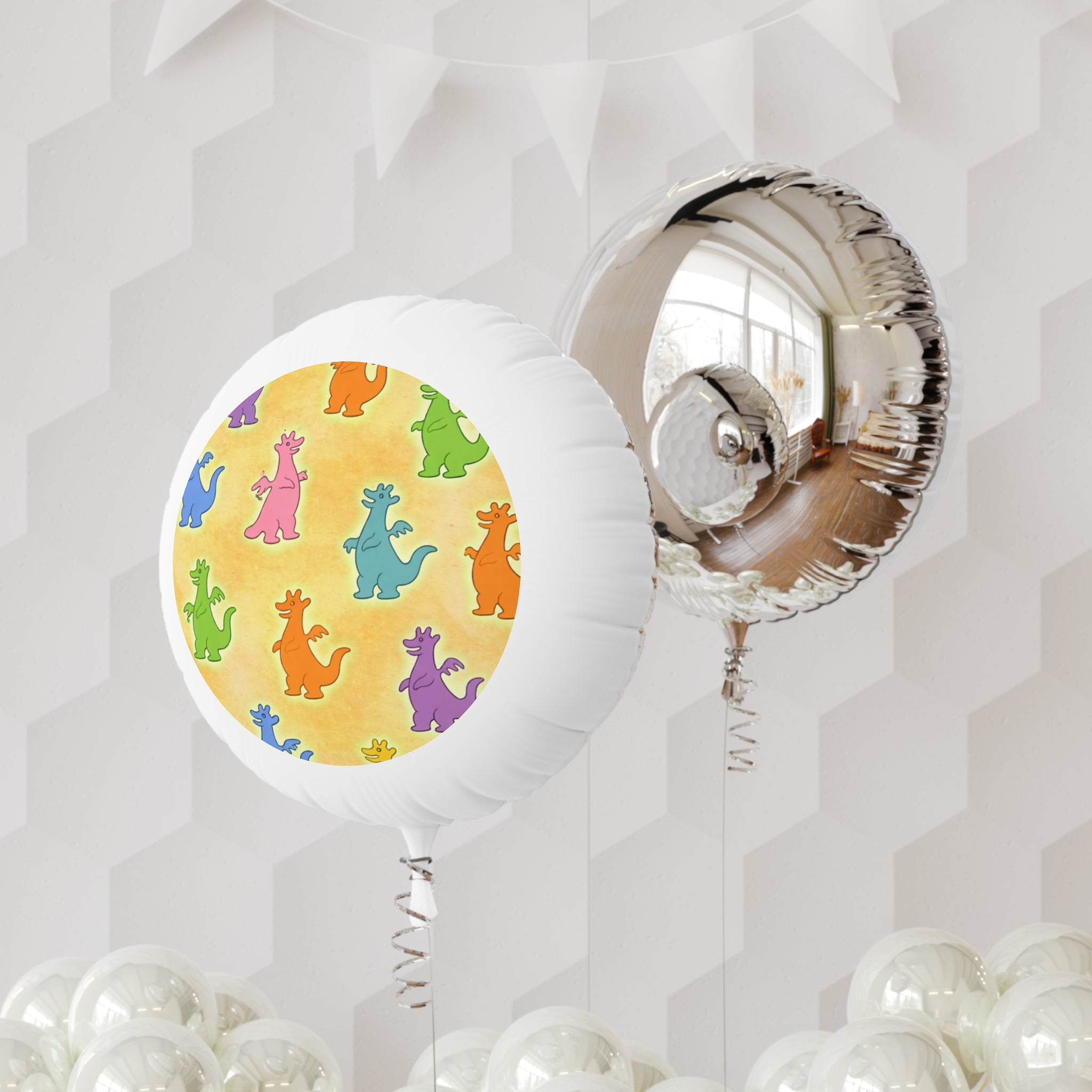 Colorful Dragon Tale Wall Party Balloon (Helium-Ready)
