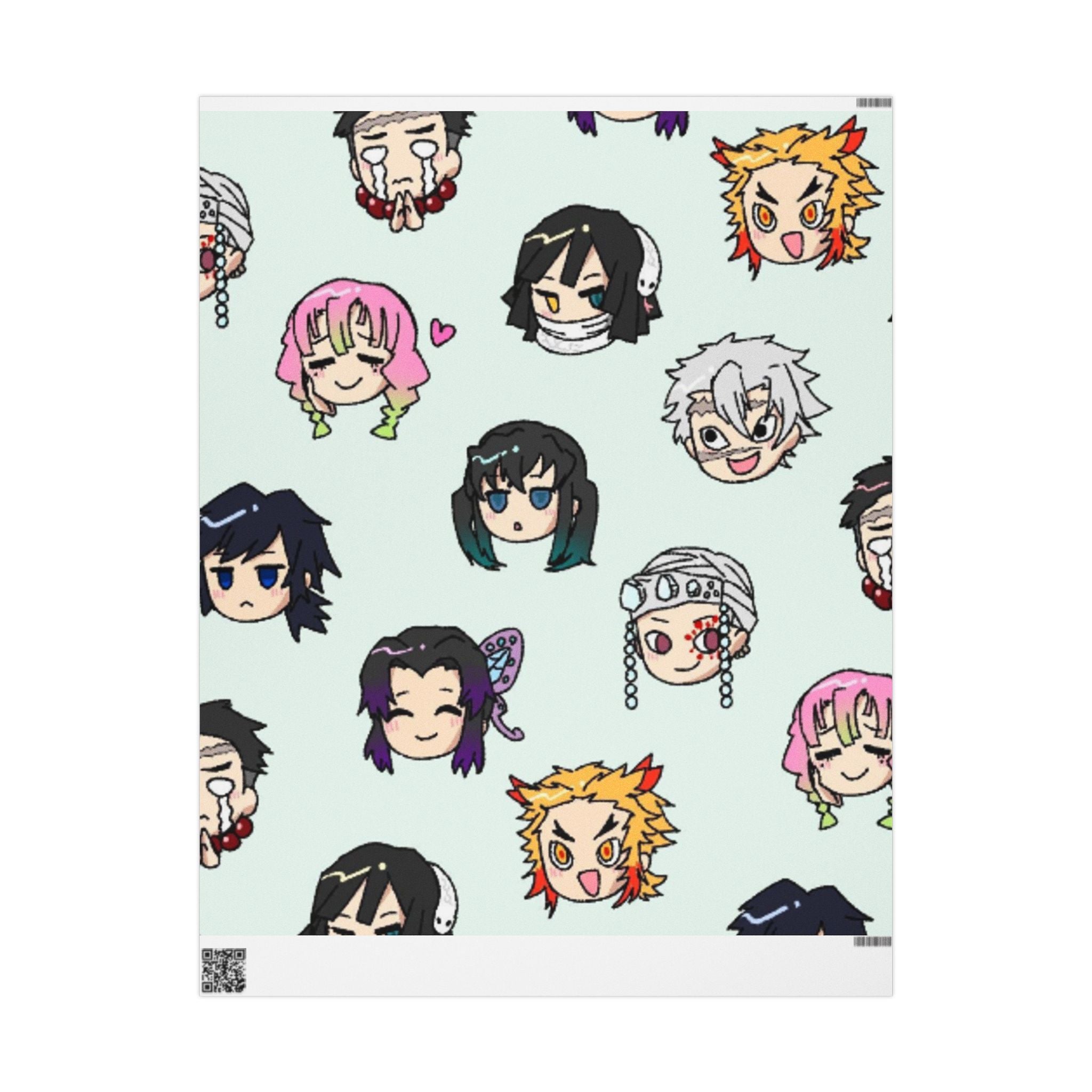 Demon Slayer Pattern Wrapping Paper