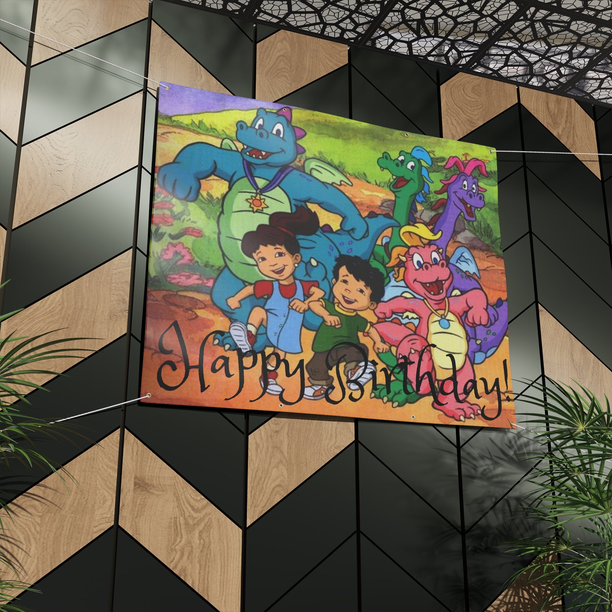 Happy Birthday Dragon Tales Banner