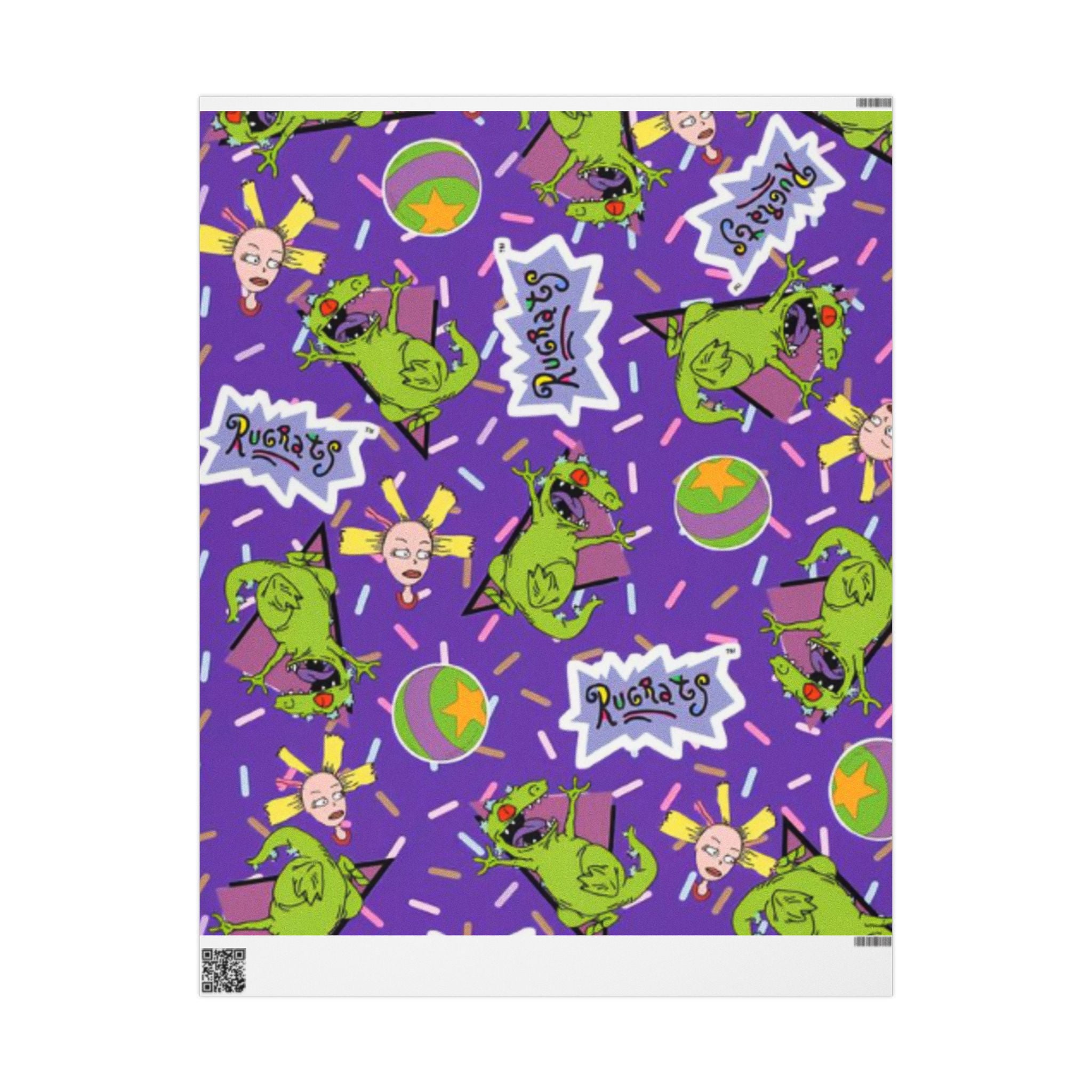 Rugrats Purple Wrapping Paper