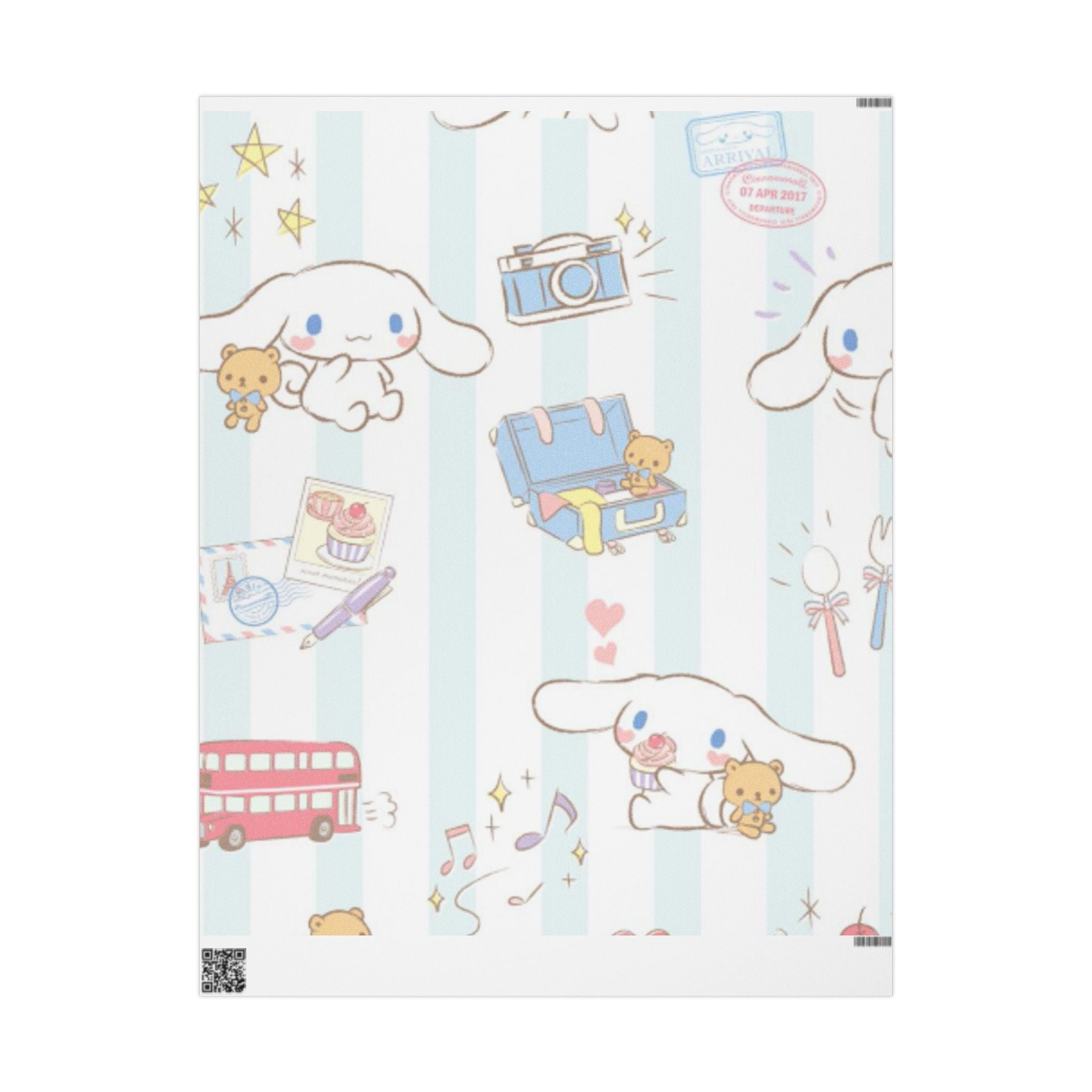 Wrapping Paper Roll — Cute Winter Penguins & Holiday Gifts Pattern