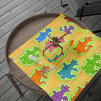 Colorful Dancing Dragons Gift Wrap