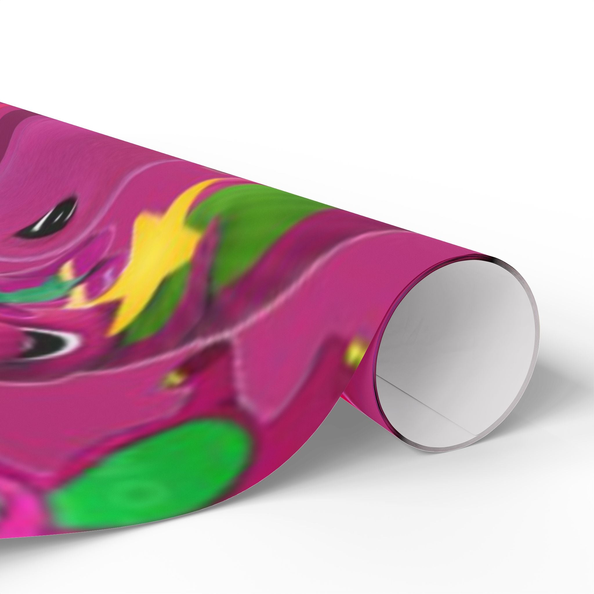 Barney Dinosaur Wrapping Paper Roll