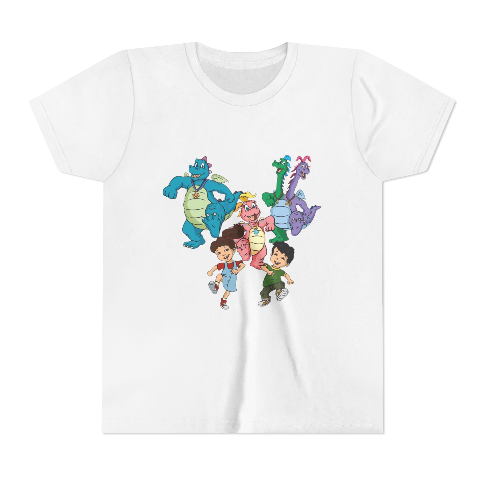 Kids Dragon Adventure T‑Shirt – Cute Cartoon Dragons & Friends Youth Tee
