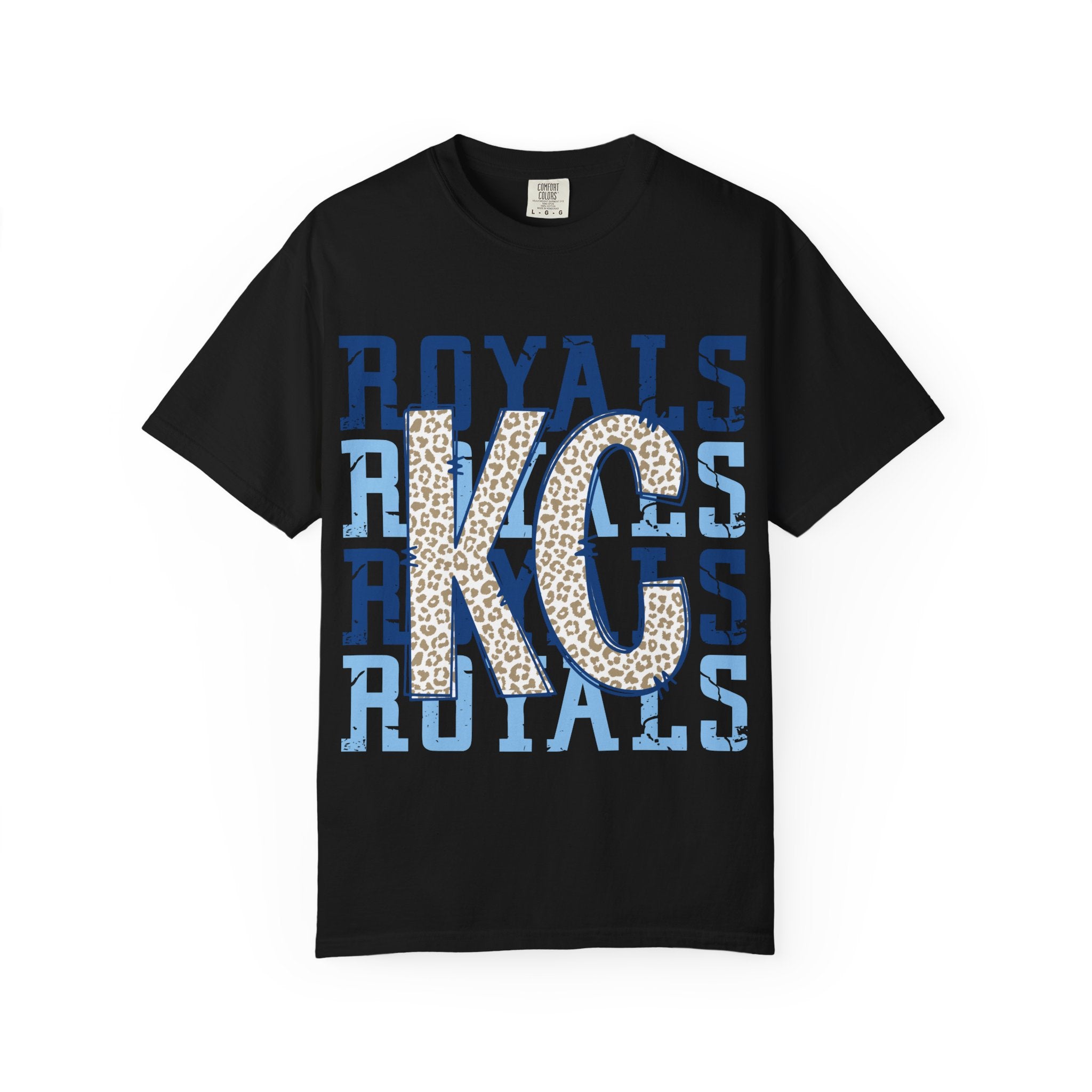 KC Royals Leopard Monogram T-Shirt