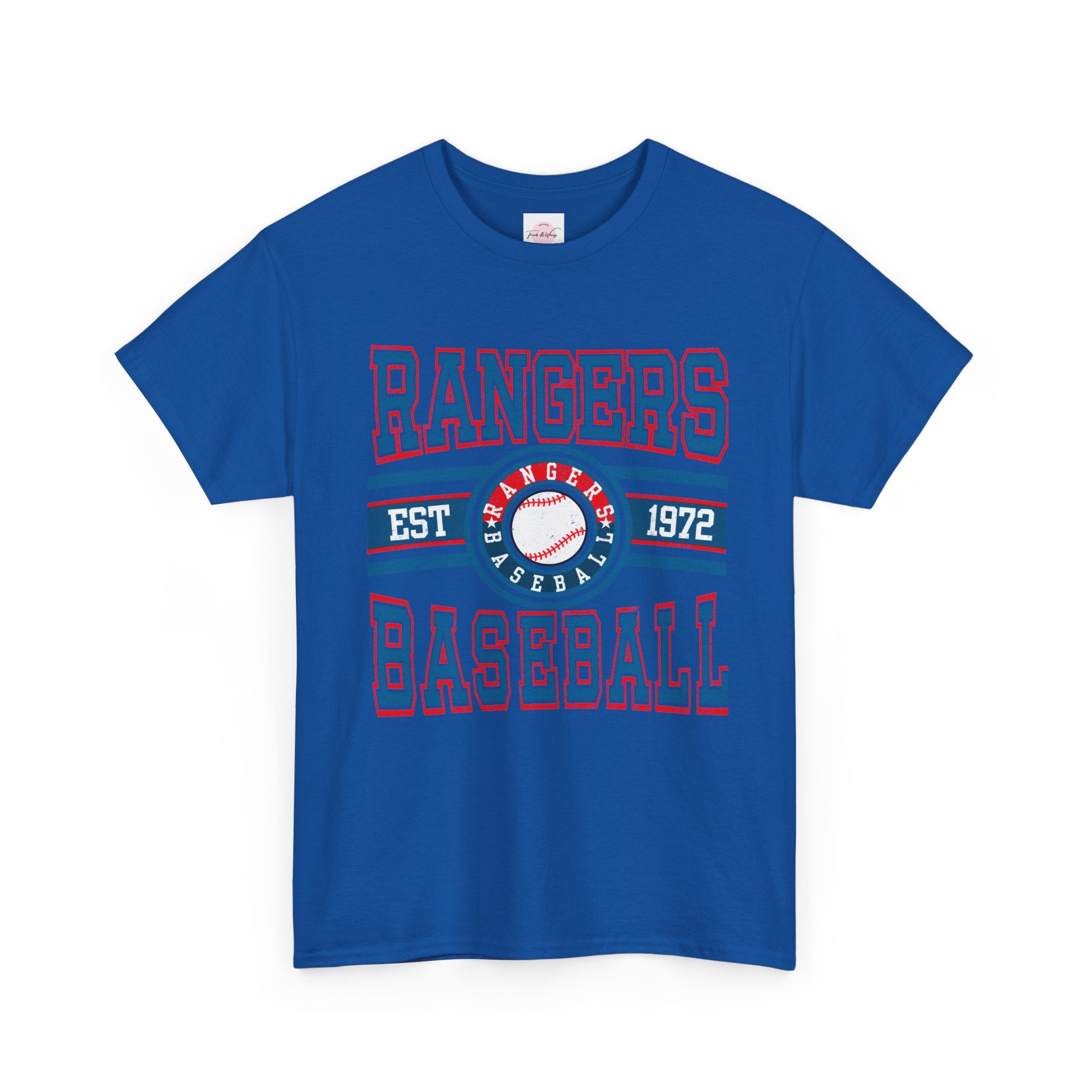 Rangers Baseball Tee — Vintage Est. 1972 Retro Sports Shirt