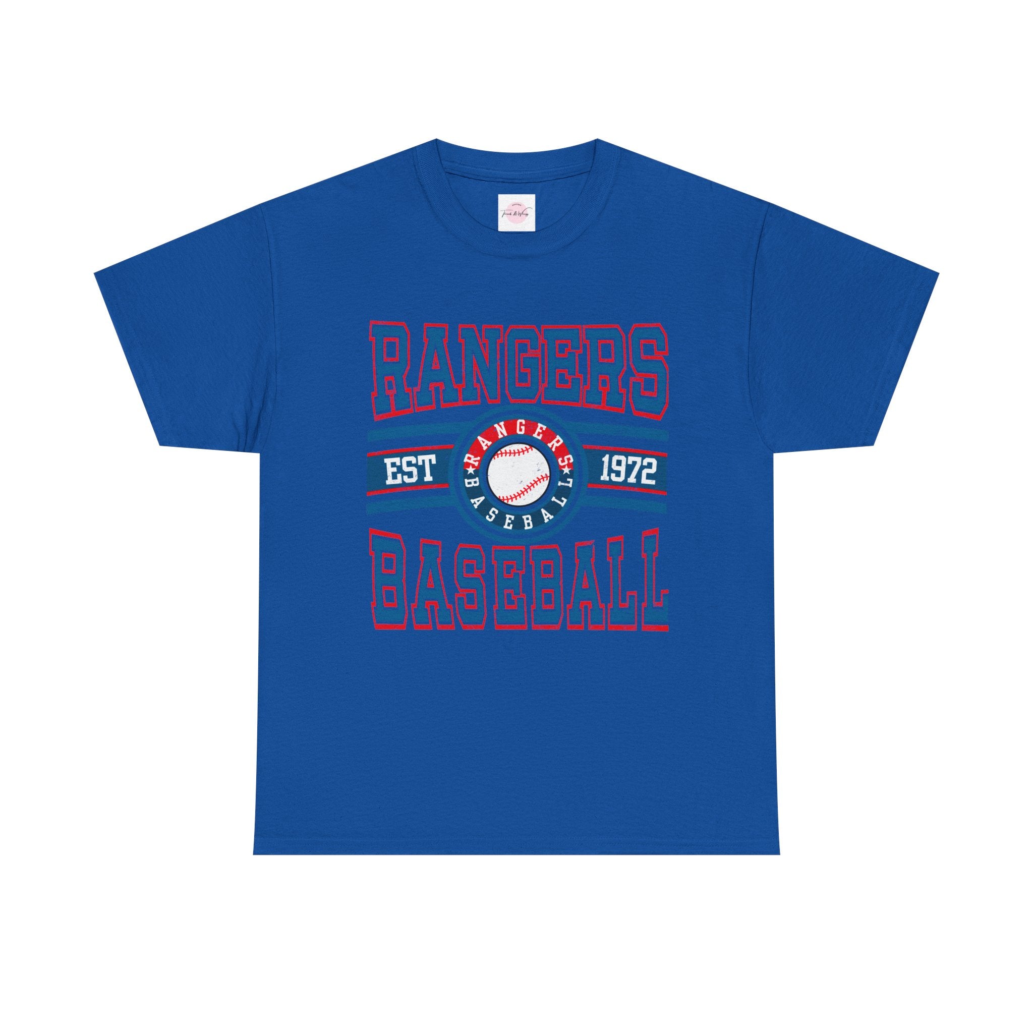Rangers Baseball Tee — Vintage Est. 1972 Retro Sports Shirt