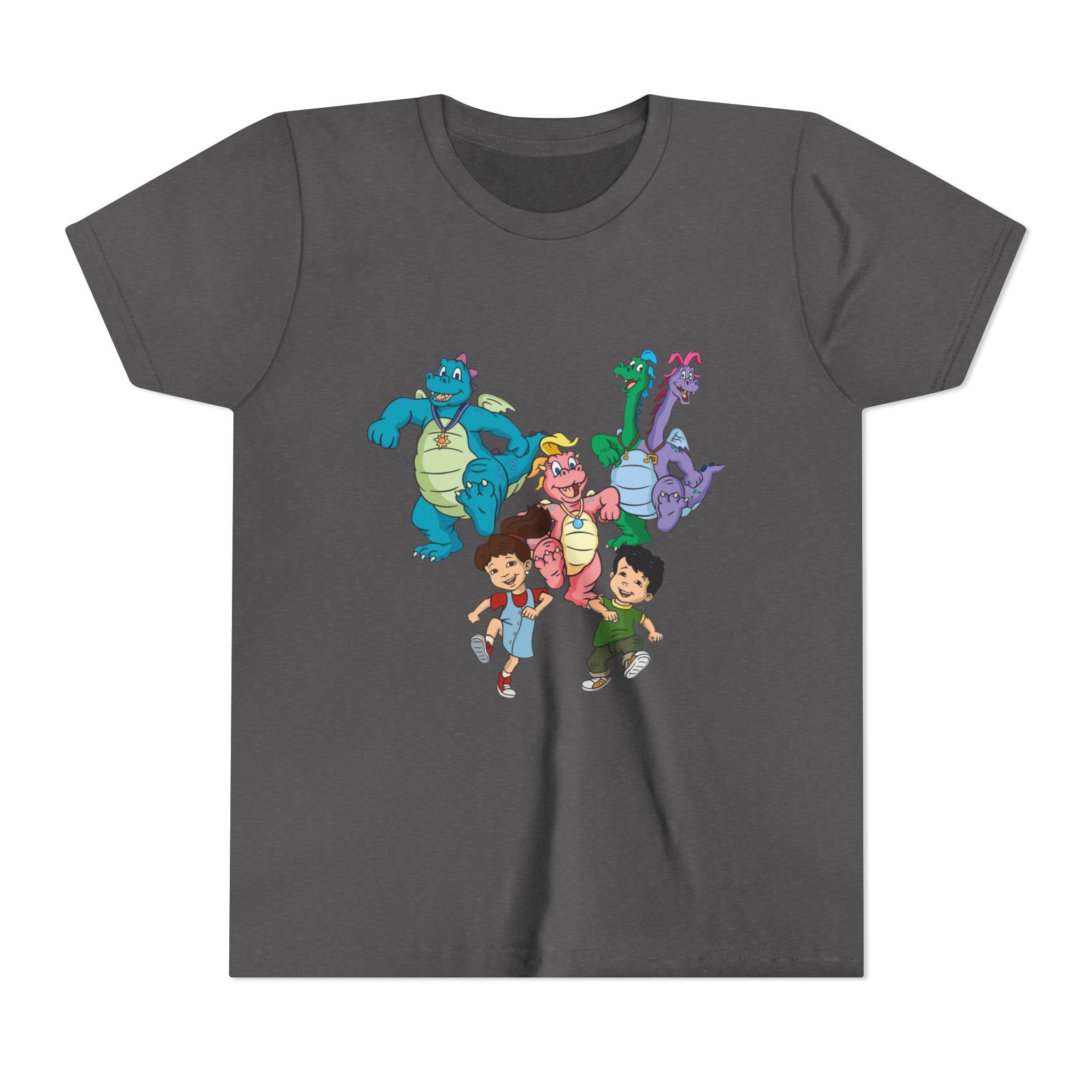 Kids Dragon Adventure T‑Shirt – Cute Cartoon Dragons & Friends Youth Tee