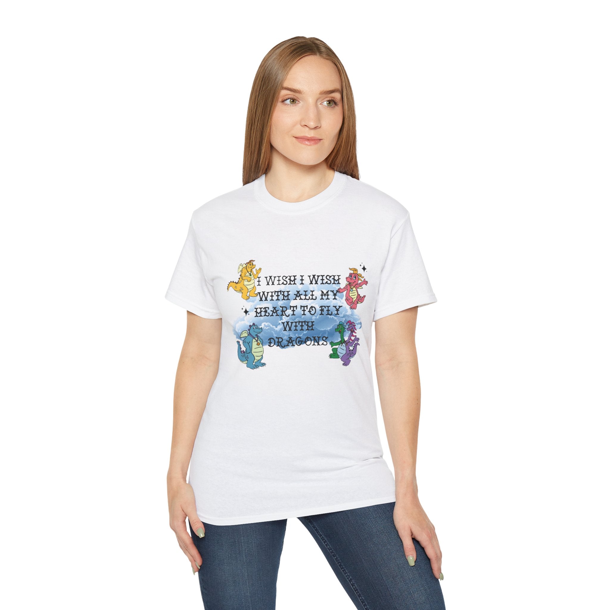 Wish I Wish Dragon T-Shirt — Cute Colorful Dragons Graphic Tee