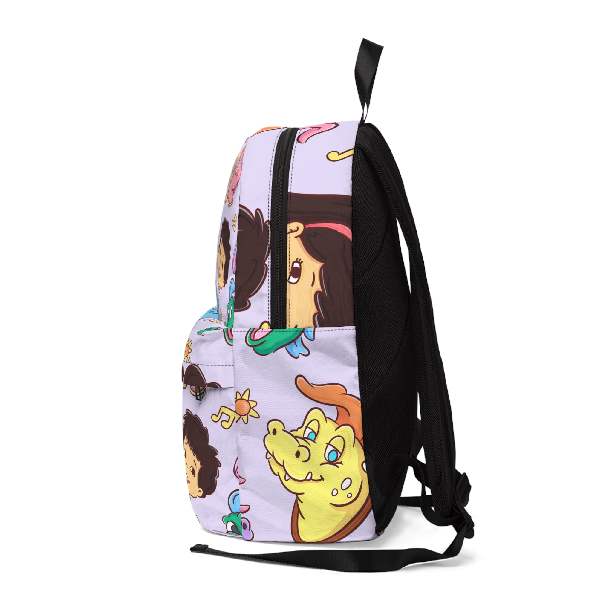 Magical Kids Backpack – Pastel Dino & Character Print School Bag