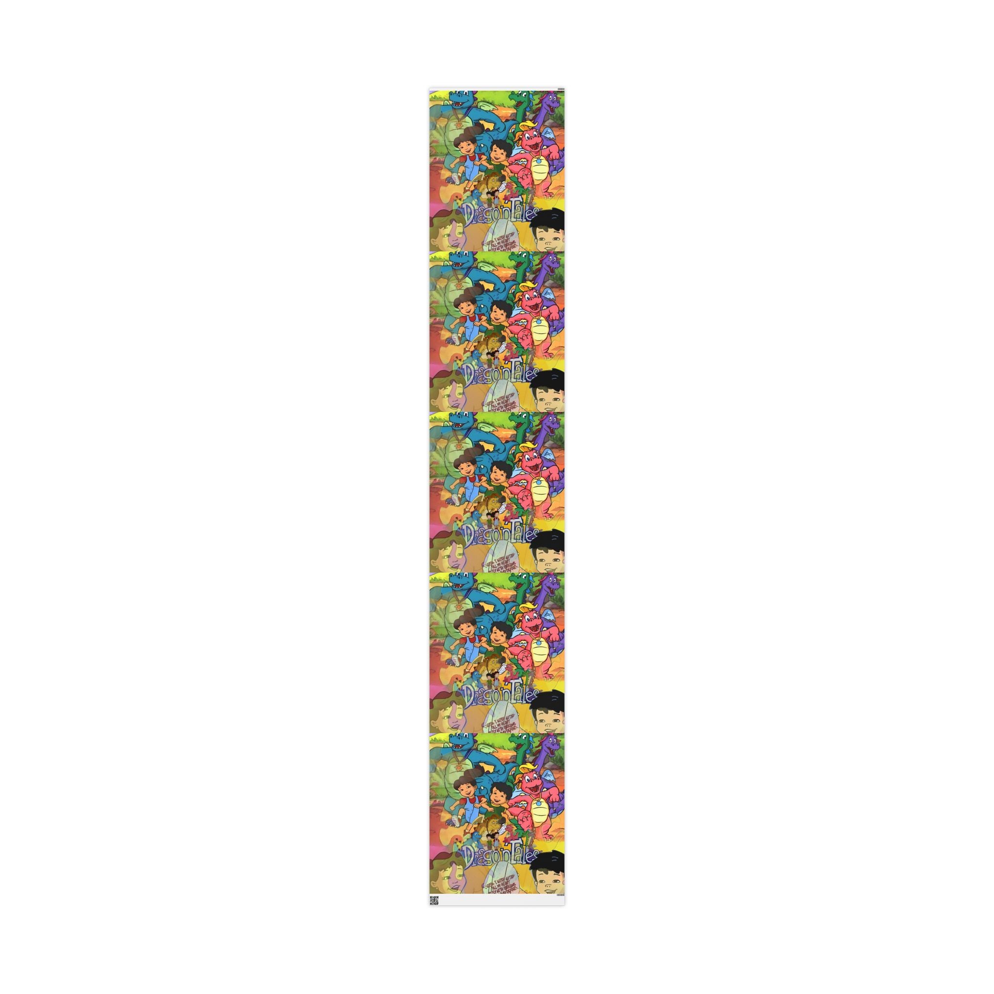 Retro Dragon Tales Gift Wrap — Colorful Vintage Beach Wrapping Paper