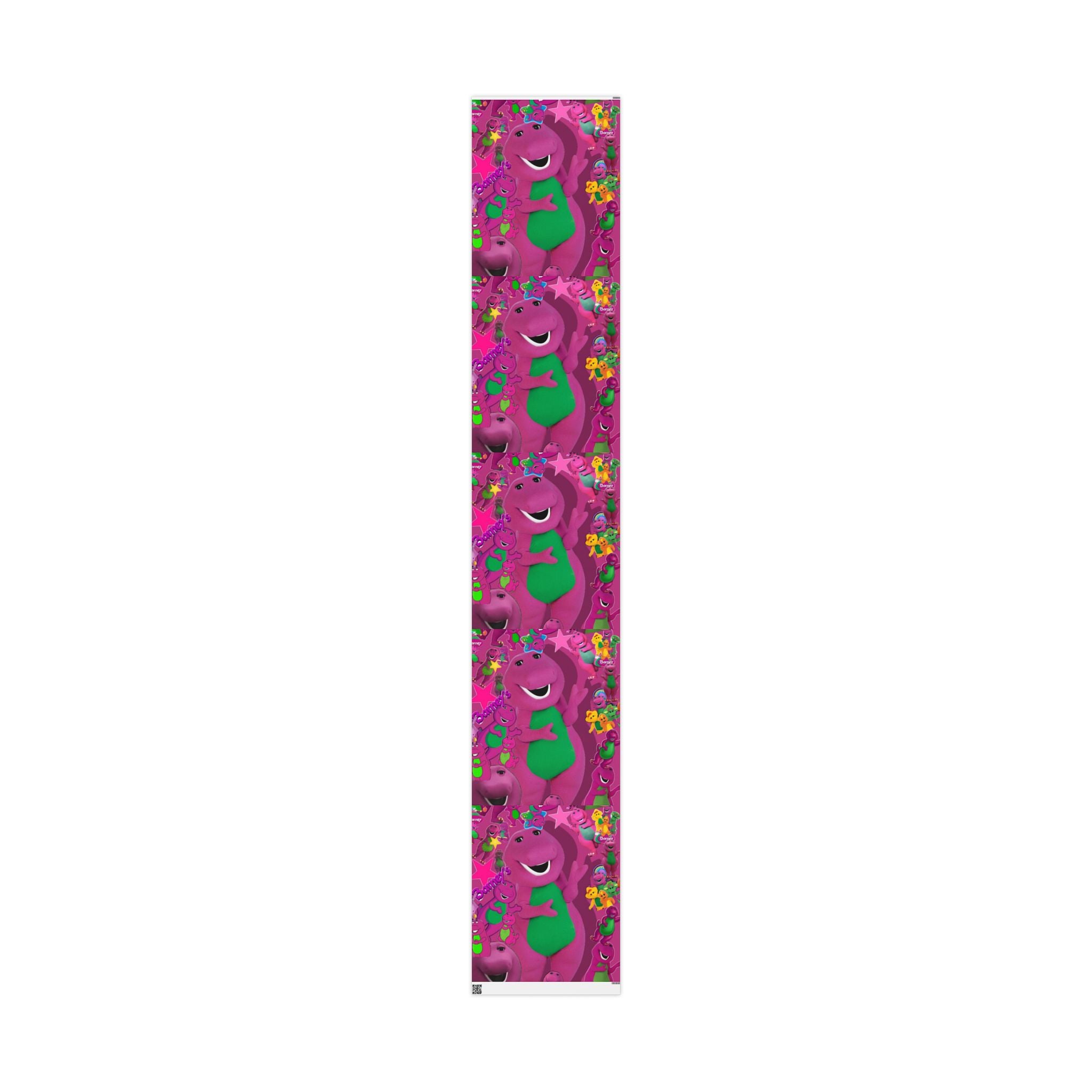 Barney Dinosaur Wrapping Paper Roll