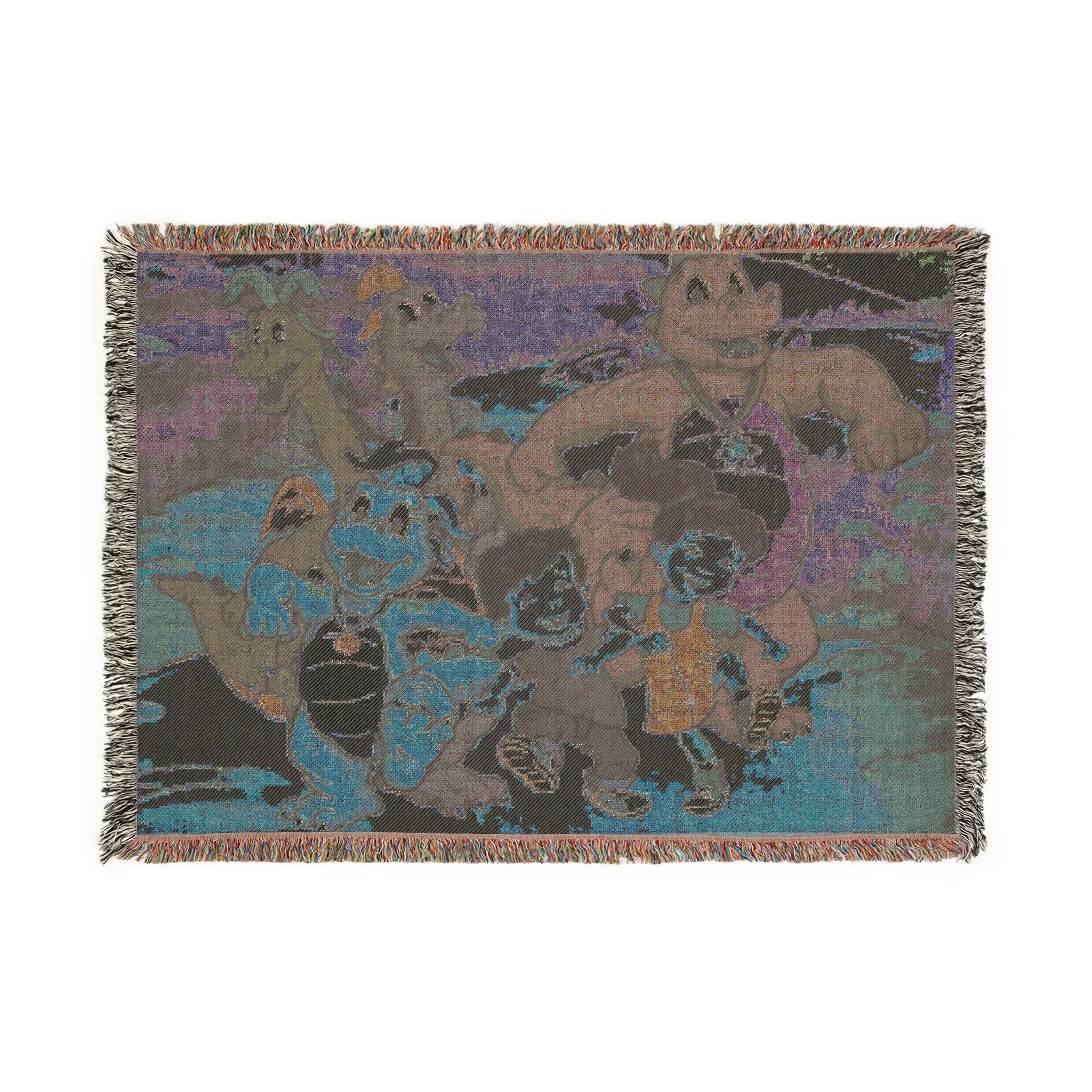 Dragon Tales Woven Blanket – Cozy Adventure Throw for Children