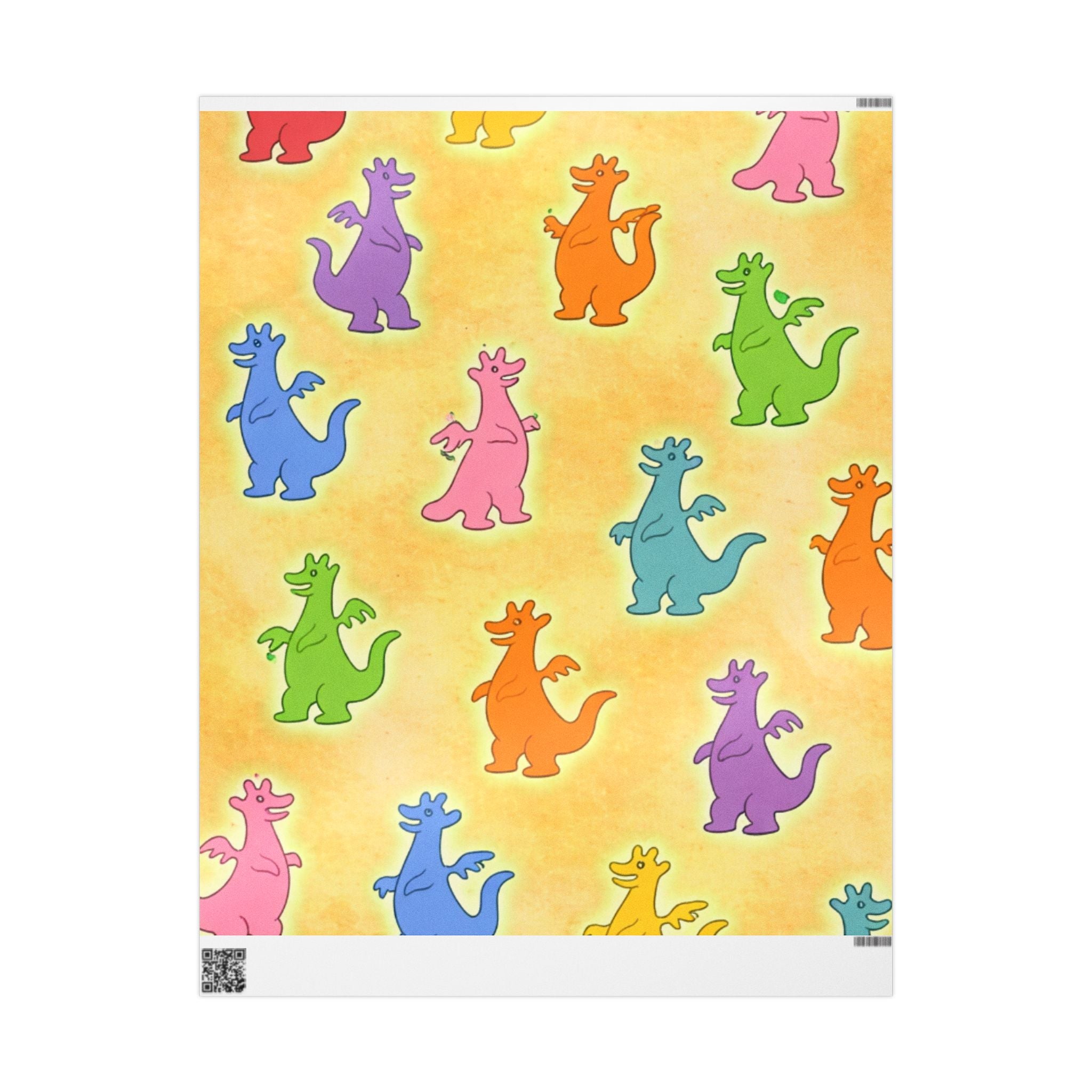 Dragon Tales Pattern Wrapping Paper