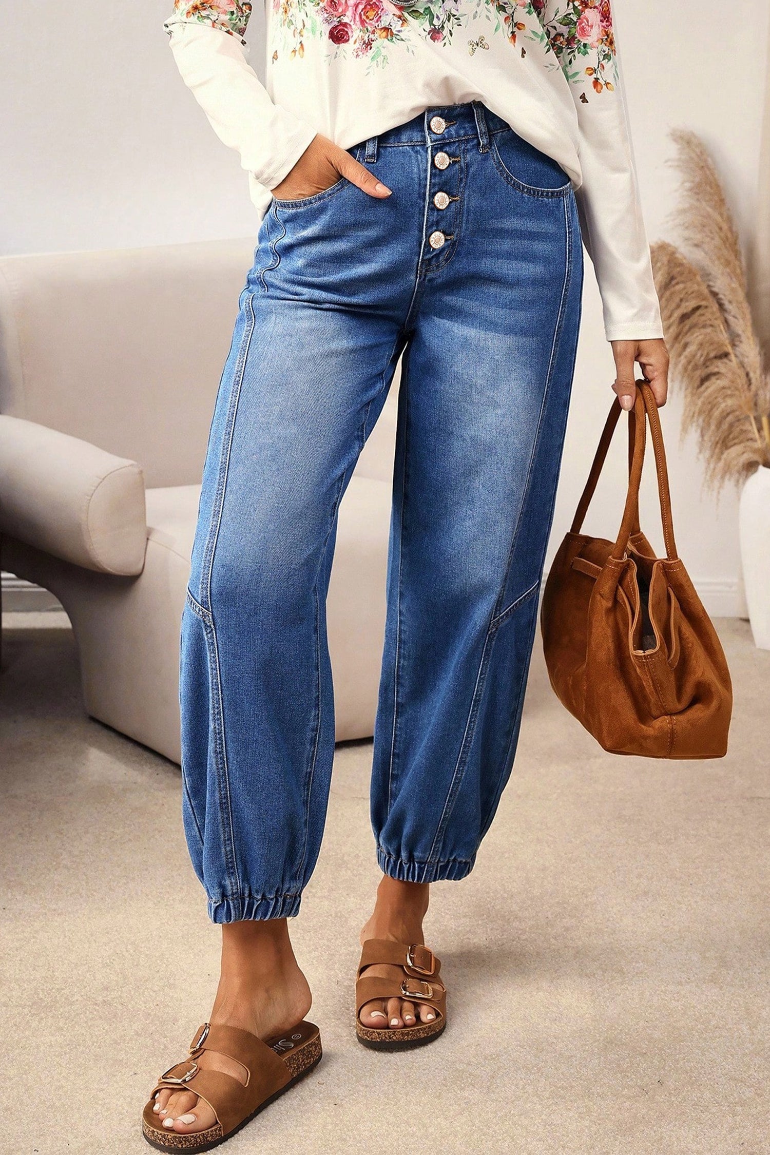 Tapered Casual Loose Fit Jeans