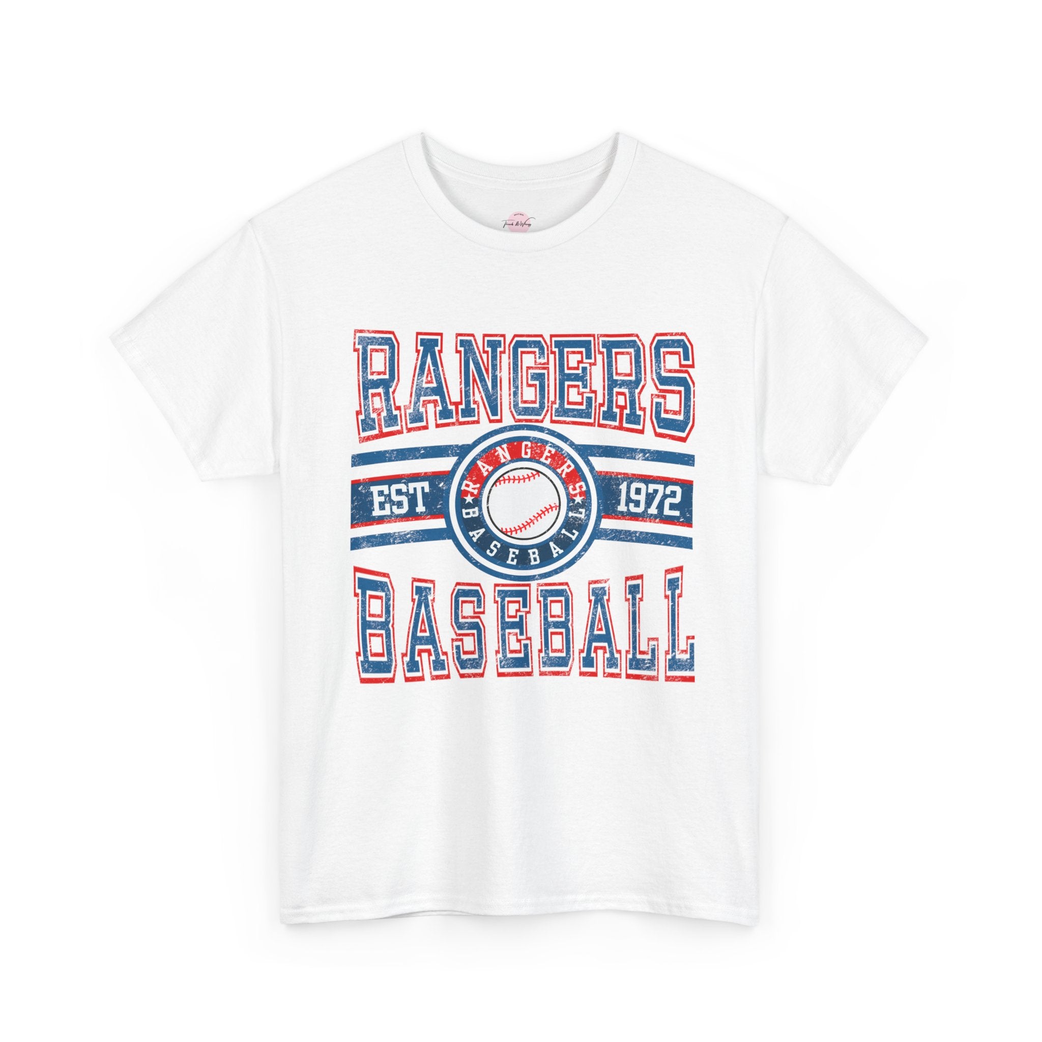Rangers Baseball Tee — Vintage Est. 1972 Retro Sports Shirt
