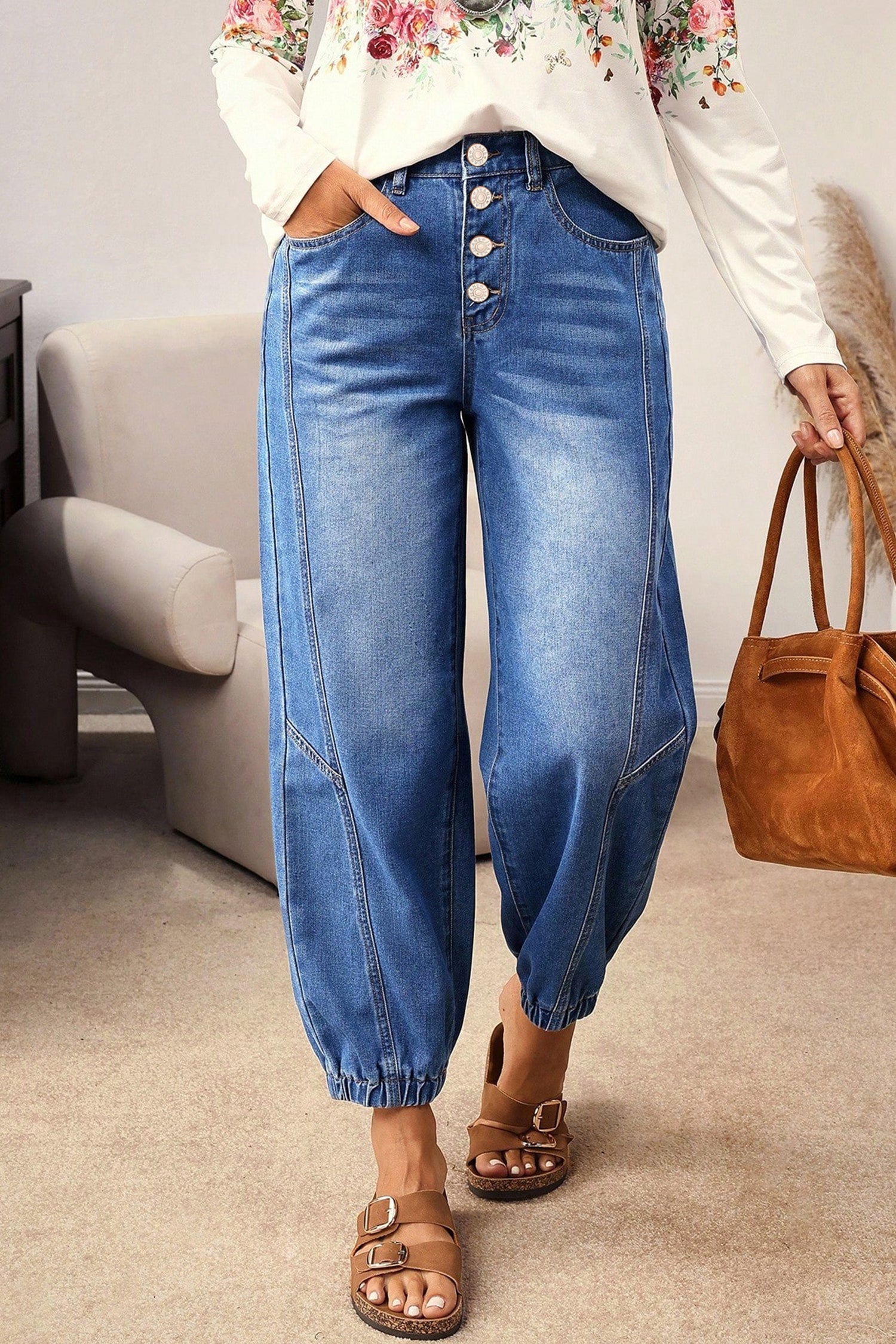 Tapered Casual Loose Fit Jeans