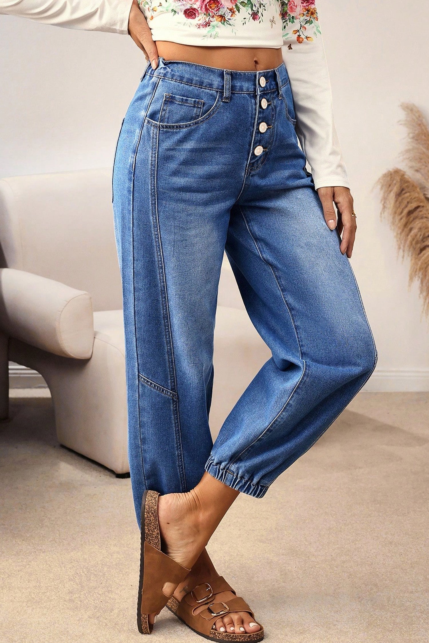 Tapered Casual Loose Fit Jeans